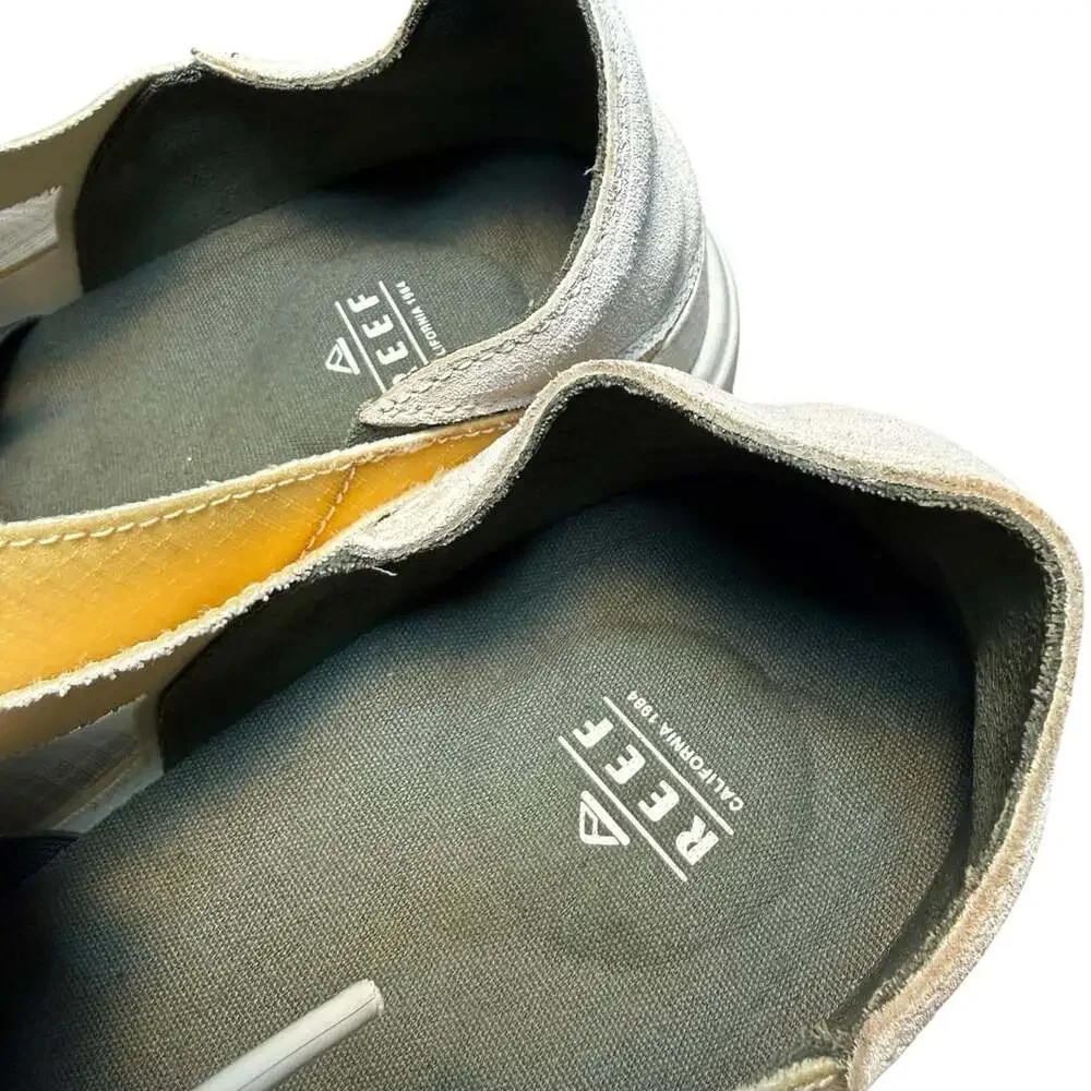 Reef Navigator Size 13 Yellow Grey Textile Sneakers
